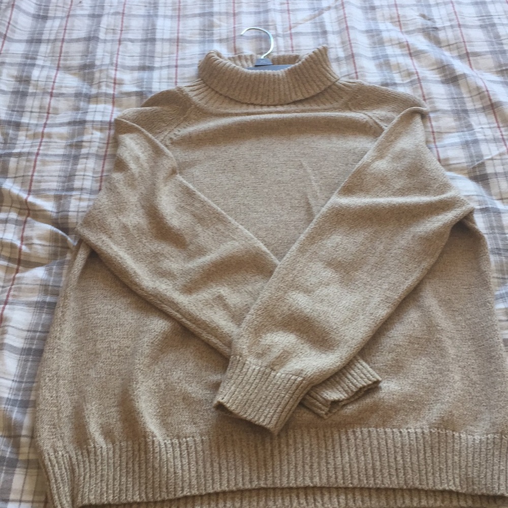 A brown sweater